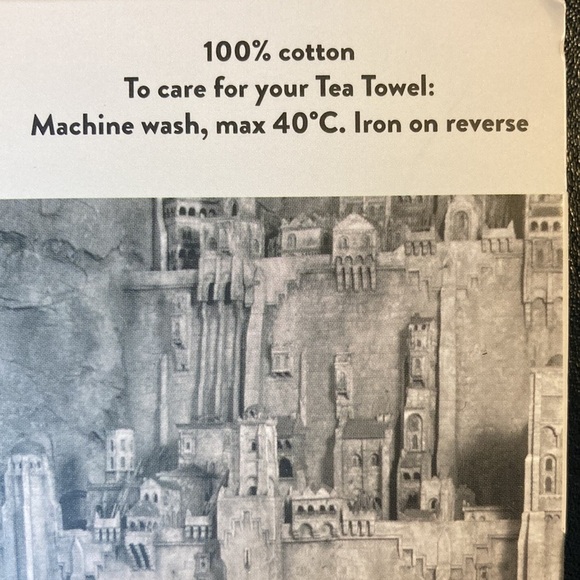 Weta Workshop Tea Towel NWT Simple Pleasures of The Shire Lord Of The Rings - Picture 5 of 14